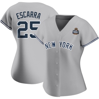 Authentic J.C. Escarra Women's New York Yankees Road Name 2024 World Series Jersey - Gray