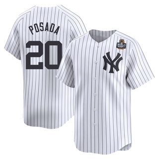 Limited Jorge Posada Men's New York Yankees Yankee Home 2024 World Series Jersey - White