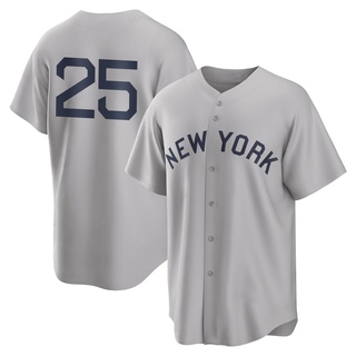 Replica J.C. Escarra Men's New York Yankees 2021 Field of Dreams Jersey - Gray