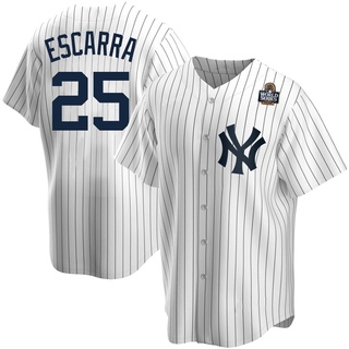 Replica J.C. Escarra Men's New York Yankees Home 2024 World Series Jersey - White