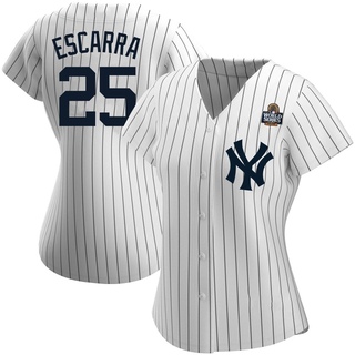 Replica J.C. Escarra Women's New York Yankees Home Name 2024 World Series Jersey - White