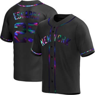 Replica J.C. Escarra Youth New York Yankees Alternate Jersey - Black Holographic