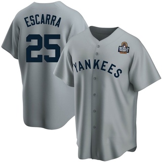 Replica J.C. Escarra Youth New York Yankees Road Cooperstown Collection 2024 World Series Jersey - Gray
