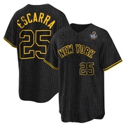 Replica J.C. Escarra Youth New York Yankees Snake Skin City 2024 World Series Jersey - Black