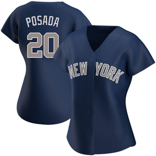 Replica Jorge Posada Women's New York Yankees Alternate Jersey - Navy